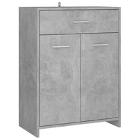 Mobile da Bagno Grigio Cemento 60x33x80 cm in Legno tecnico 805028