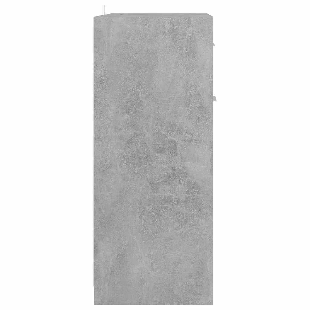 Mobile da Bagno Grigio Cemento 60x33x80 cm in Legno tecnico 805028