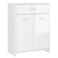 Mobile da Bagno Bianco Lucido 60x33x80 cm in Legno tecnico 805030