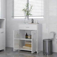 Mobile da Bagno Bianco Lucido 60x33x80 cm in Legno tecnico 805030