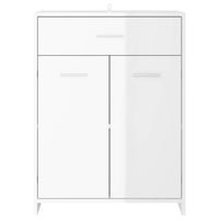 Mobile da Bagno Bianco Lucido 60x33x80 cm in Legno tecnico 805030