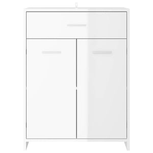 Mobile da Bagno Bianco Lucido 60x33x80 cm in Legno tecnico 805030