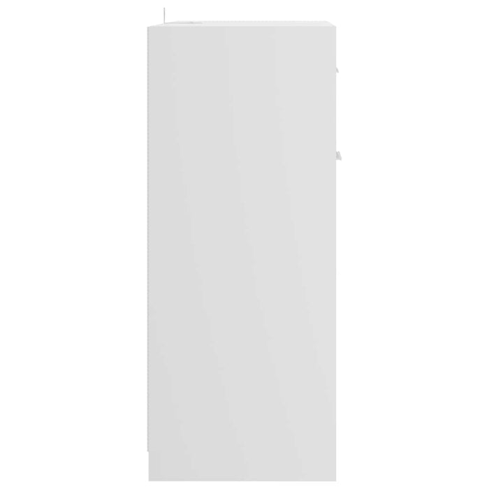 Mobile da Bagno Bianco Lucido 60x33x80 cm in Legno tecnico 805030