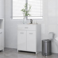 Mobile da Bagno Bianco Lucido 60x33x80 cm in Legno tecnico 805030