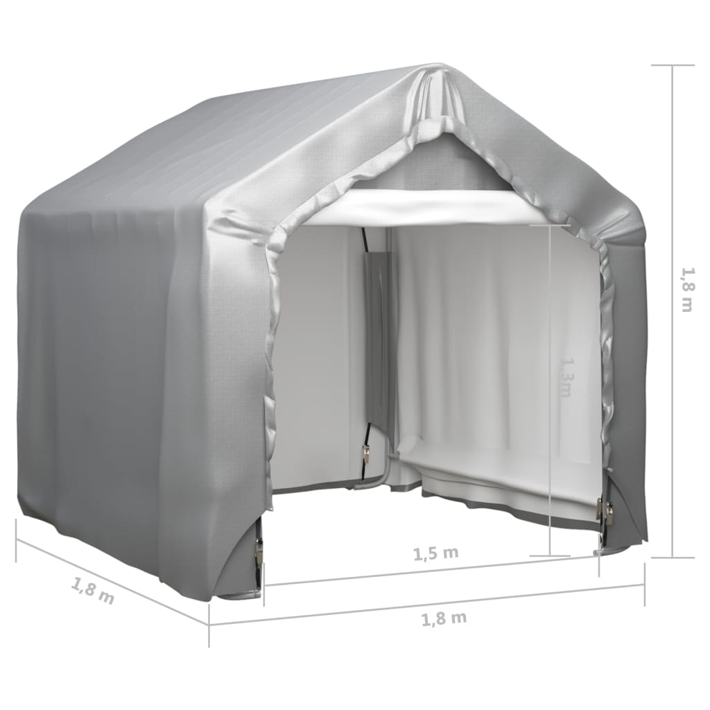Tenda Grigia 180x180 cm in Acciaio Zincato 148633