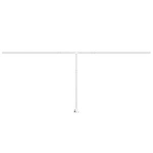 Set Pali per Tenda da Sole Bianco 600x245 cm Ferro