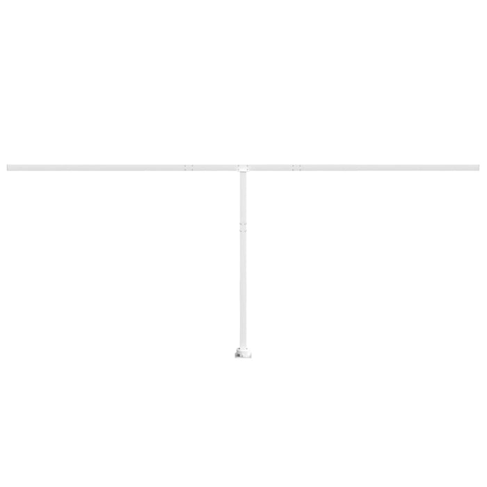 Set Pali per Tenda da Sole Bianco 600x245 cm Ferro