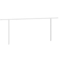 Set Pali per Tenda da Sole Bianco 600x245 cm Ferro 315095