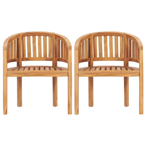 Set Salotto da Giardino 5 pz Design Curvo in Massello di Teak 3059964