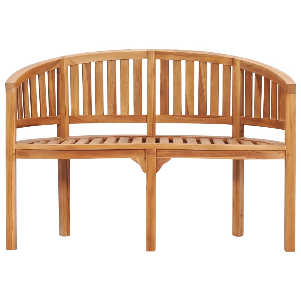 Set Salotto da Giardino 5 pz Design Curvo in Massello di Teak 3059964