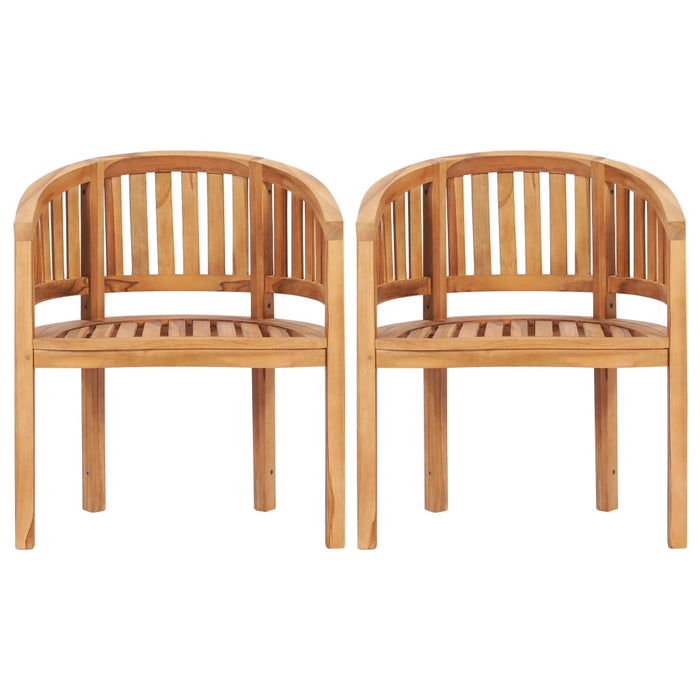 Set Salotto da Giardino 5 pz Design Curvo in Massello di Teak 3059965