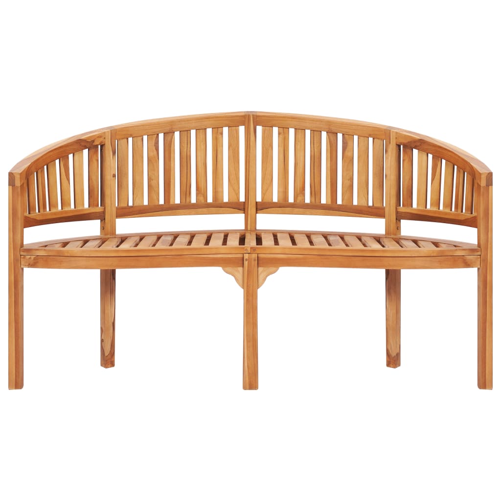Set Salotto da Giardino 5 pz Design Curvo in Massello di Teak 3059965