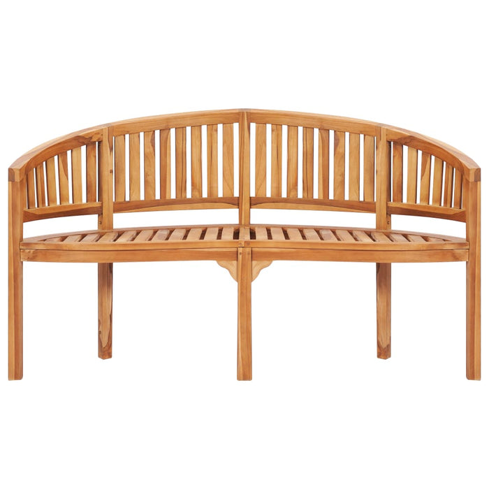 Set Salotto da Giardino 5 pz Design Curvo in Massello di Teak 3059965