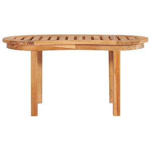 Set Salotto da Giardino 5 pz Design Curvo in Massello di Teak 3059965