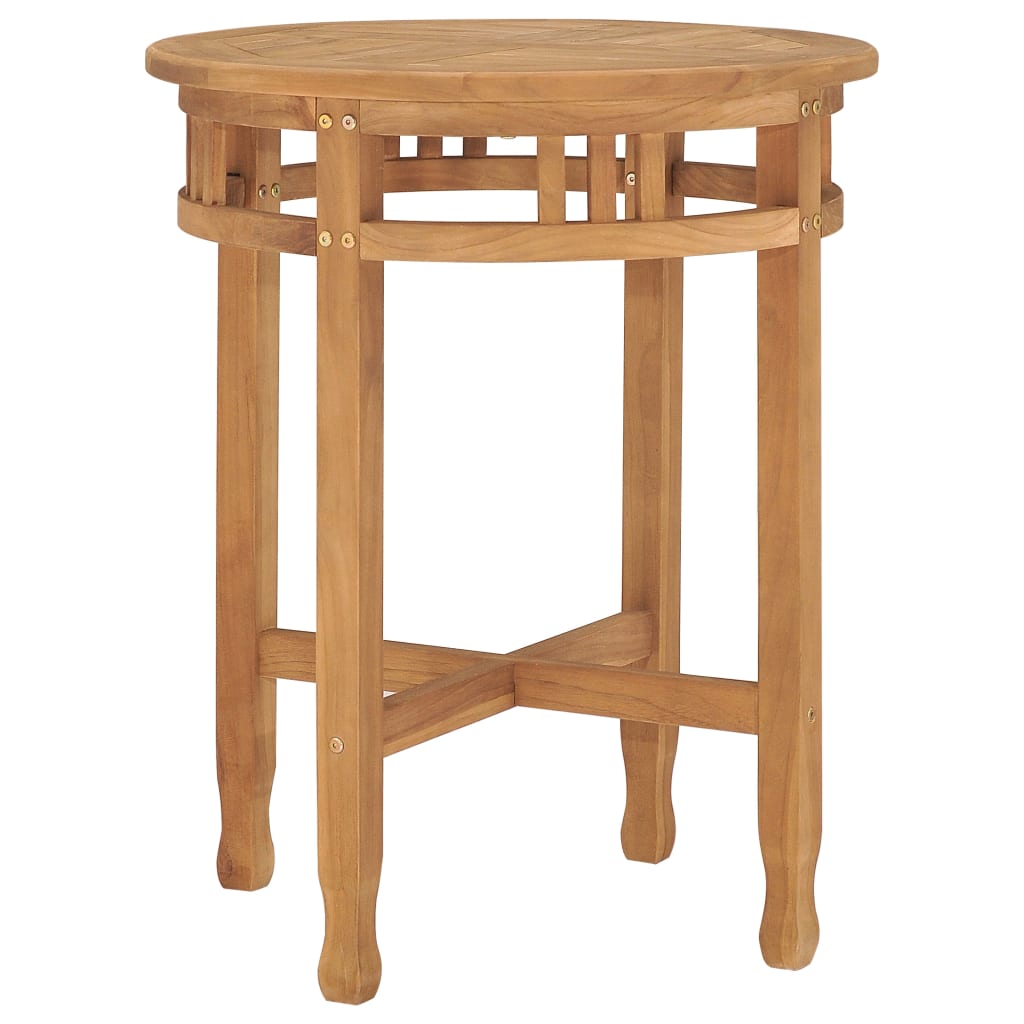 Set da Pranzo da Giardino 3 pz con Cuscini in Massello di Teak 3059996