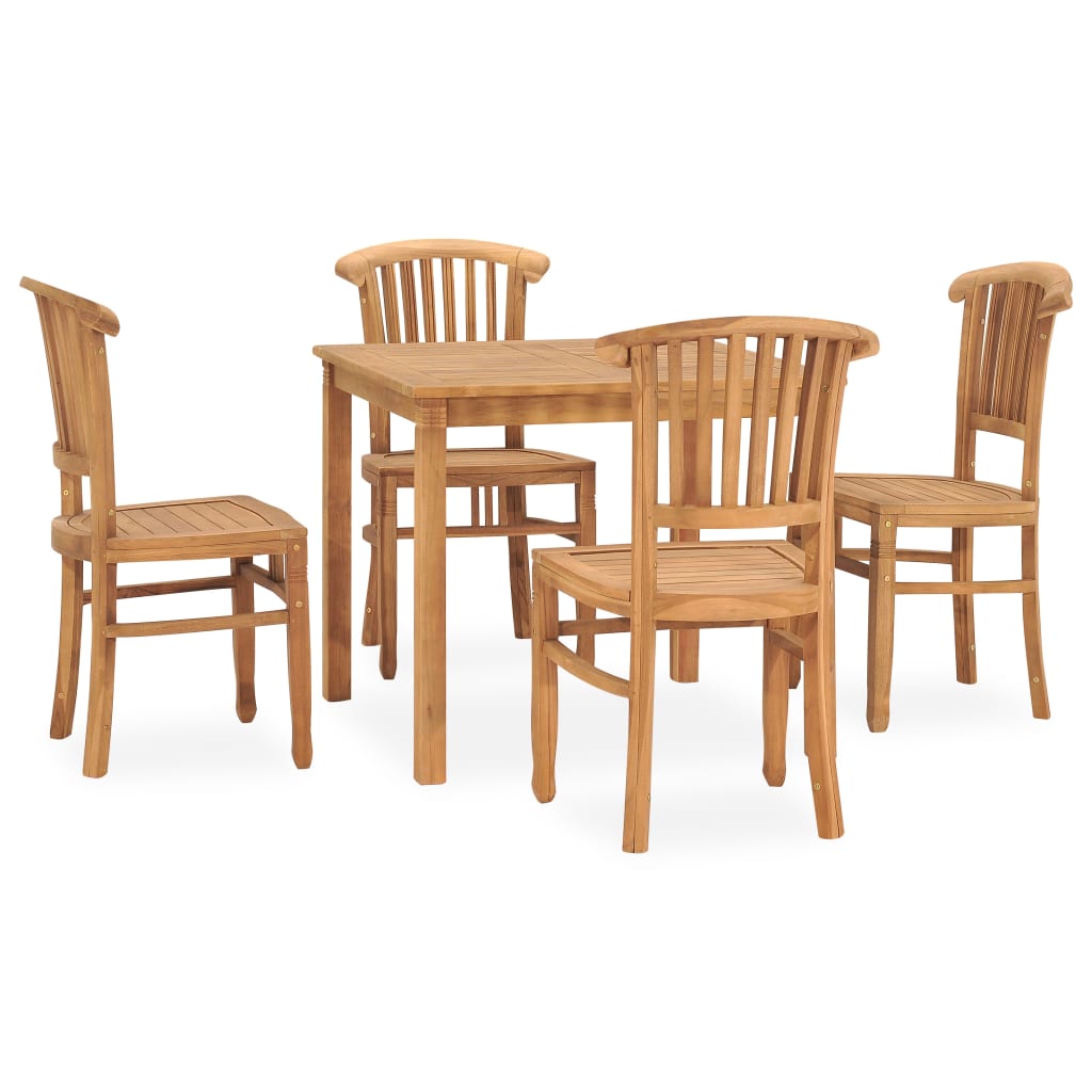 Set da Pranzo da Giardino 5 pz in Legno Massello di Teakcod mxl 93424