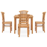 Set da Pranzo da Giardino 5 pz in Legno Massello di Teakcod mxl 93424