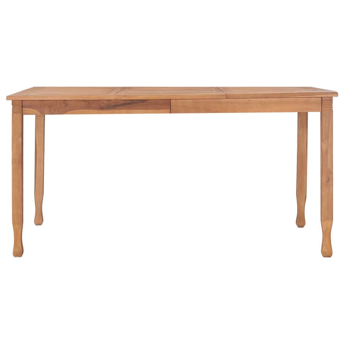 Set da Pranzo da Giardino 5 pz con Cuscini in Massello di Teak 3060018
