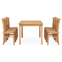 Set da Pranzo da Giardino 7 pz in Legno Massello di Teakcod mxl 93526