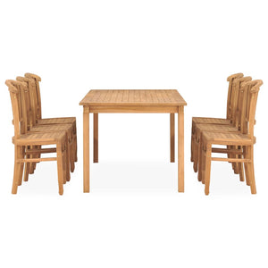 Set da Pranzo da Giardino 7 pz in Legno Massello di Teakcod mxl 93526