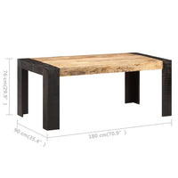 Tavolo da Pranzo 180x90x76 cm in Legno Massello di Mango 3060201