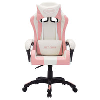 Sedia da Gaming con Luci a LED RGB Rosa e Nera in Similpelle 288004