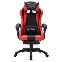 Sedia da Gaming con Luci a LED RGB Rossa e Nera in Similpelle 288007