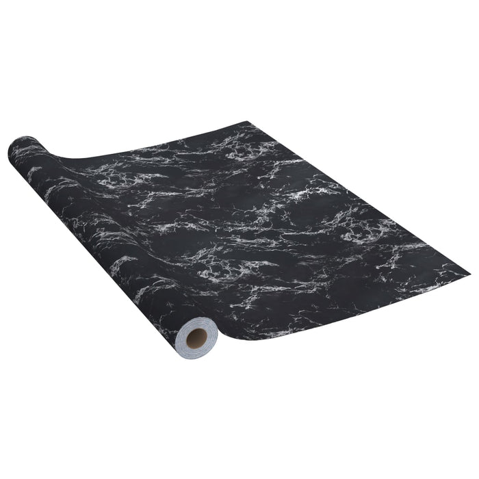 Pellicola Autoadesiva per Mobili Nero Pietra 500x90 cm in PVC 326143