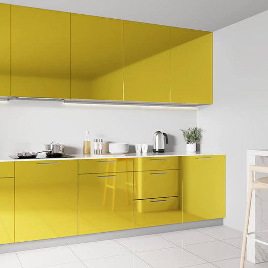 Pellicola Autoadesiva per Mobili Oro Lucido 500x90 cm in PVC 326149