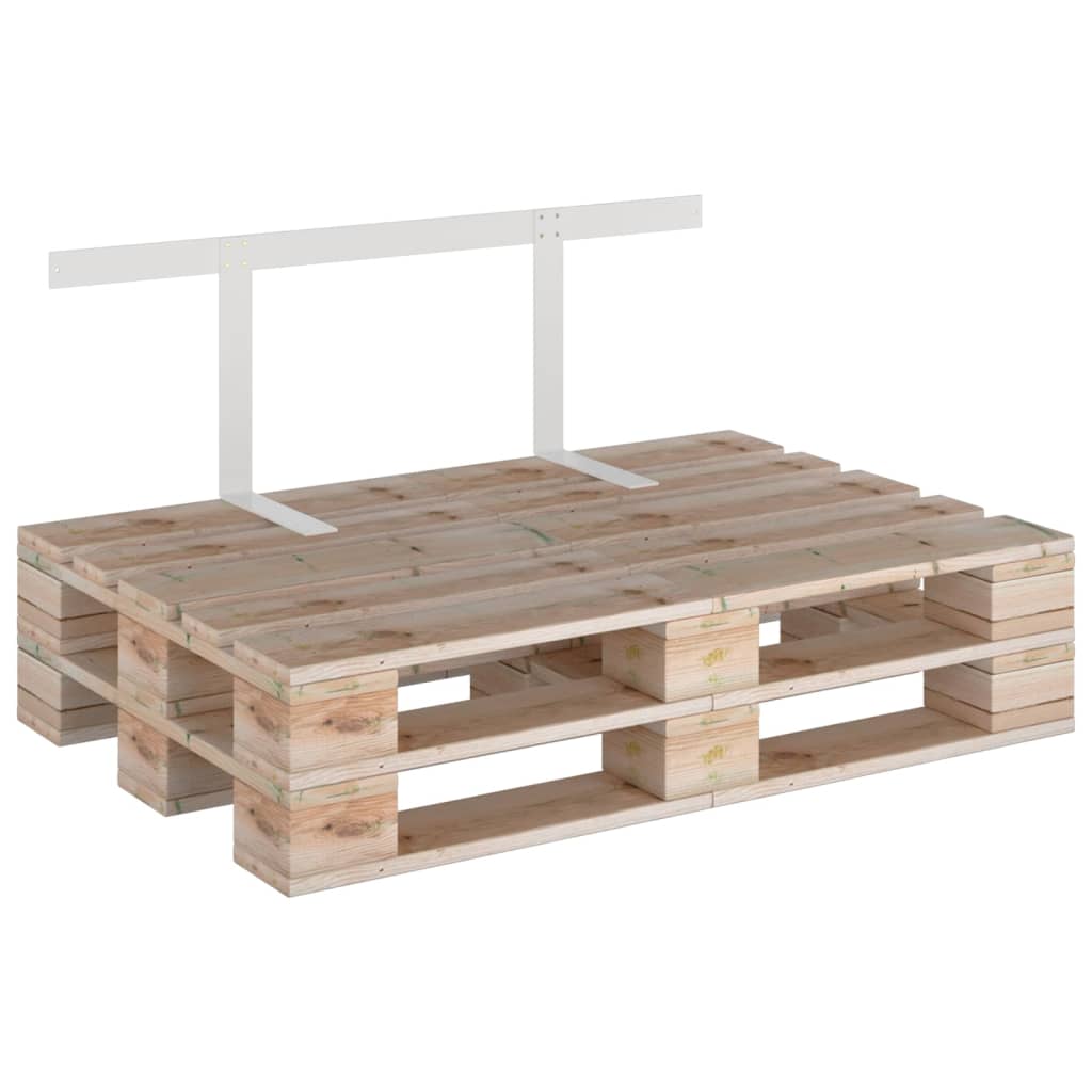 Schienale per Divano a Pallet Bianco 110 cm in Ferro 315792