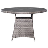 Set Mobili da Pranzo Giardino 7 pz Polyrattan Antracite Grigio 3059433
