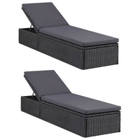 Set da Pranzo da Giardino 11 pz in Polyrattan Nero 3059476