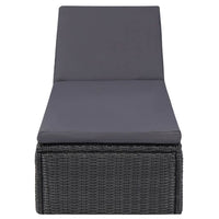 Set da Pranzo da Giardino 11 pz in Polyrattan Nero 3059480
