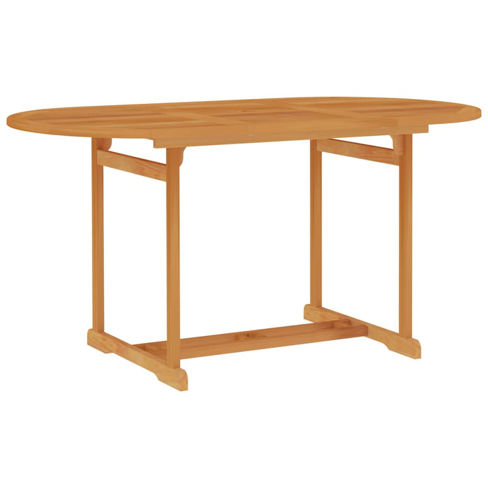 Set da Pranzo da Giardino 5 pz con Cuscini Grigi Legno di Teak 3059529