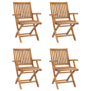 Set da Pranzo da Giardino 5 pz in Legno Massello di Teak 3059549