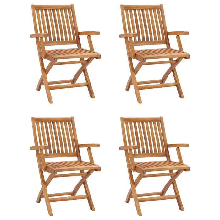 Set da Pranzo da Giardino 5 pz in Legno Massello di Teak 3059549