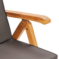 Set da Pranzo da Giardino 9 pz con Cuscini Legno di Teak Grigio cod mxl 40881