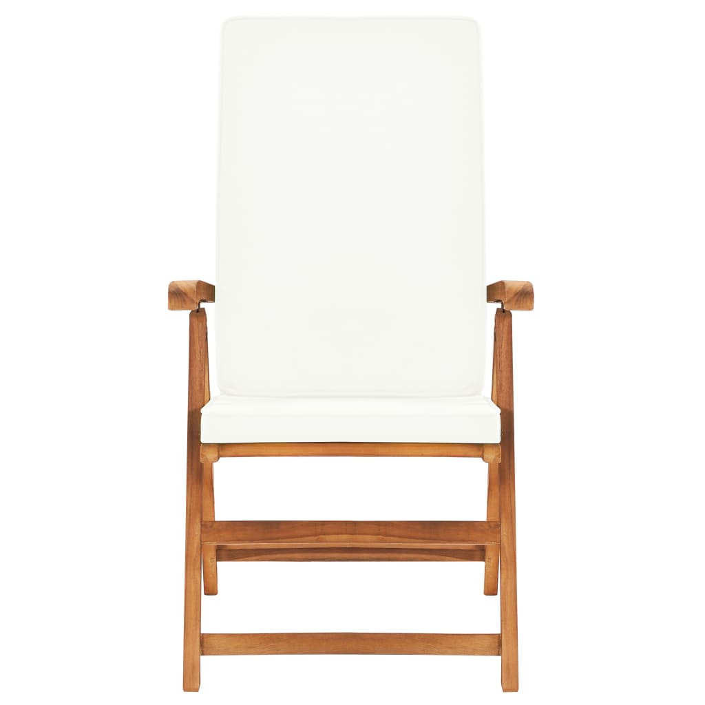 Set da Pranzo da Giardino 7 pz con Cuscini Legno di Teak cod mxl 46425