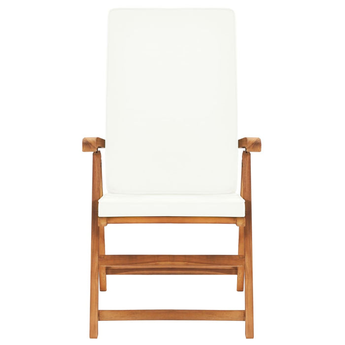 Set da Pranzo da Giardino 7 pz con Cuscini Legno di Teak cod mxl 46425