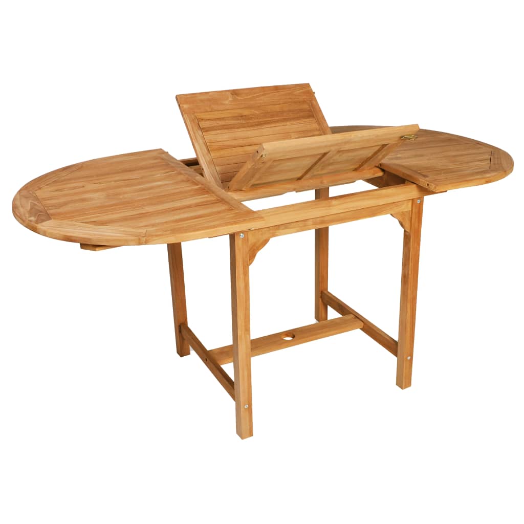 Set da Pranzo da Giardino 5 pz in Legno Massello di Teak cod mxl 50740