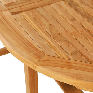 Set da Pranzo da Giardino 5 pz in Legno Massello di Teak cod mxl 50740
