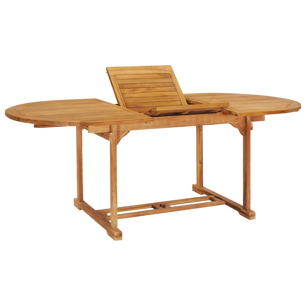 Set da Pranzo da Giardino 7 pz in Legno Massello di Teak cod mxl 40224