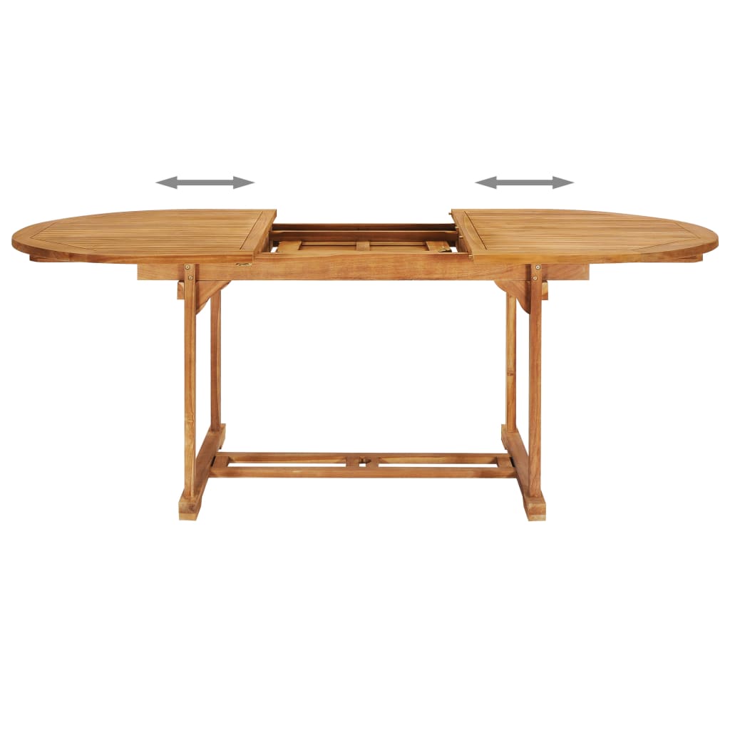 Set da Pranzo da Giardino 7 pz in Legno Massello di Teak cod mxl 40224