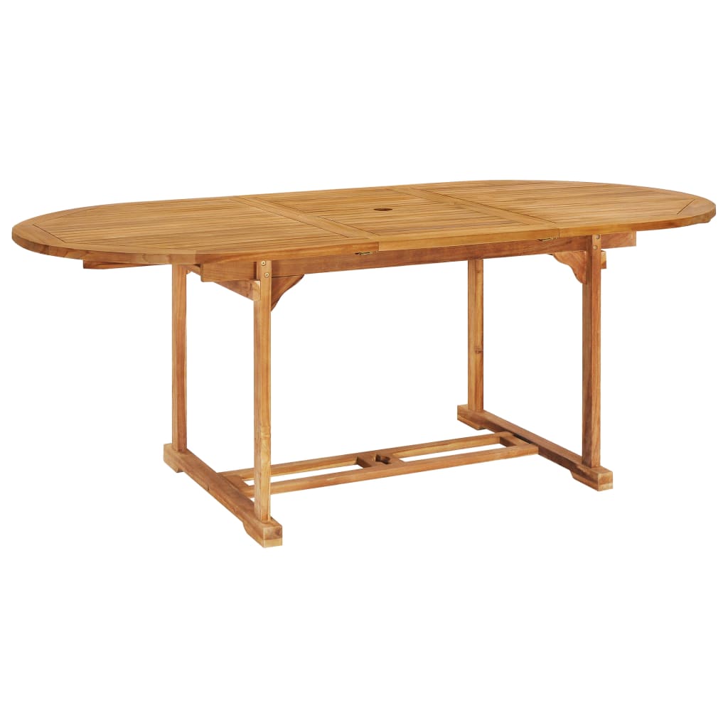 Set da Pranzo da Giardino 7 pz in Legno Massello di Teak cod mxl 40224