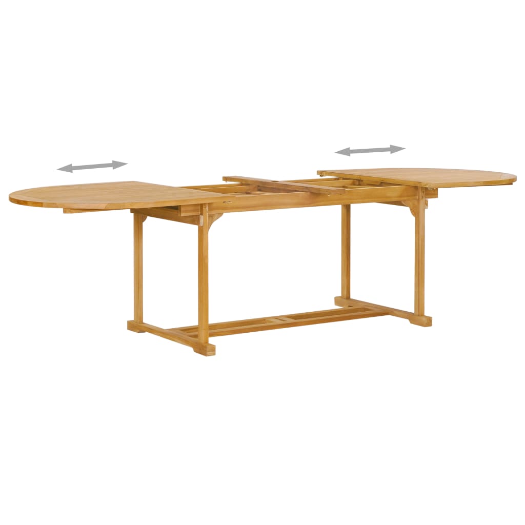 Set da Pranzo 9 pz in Legno Massello di Teak cod mxl 40222