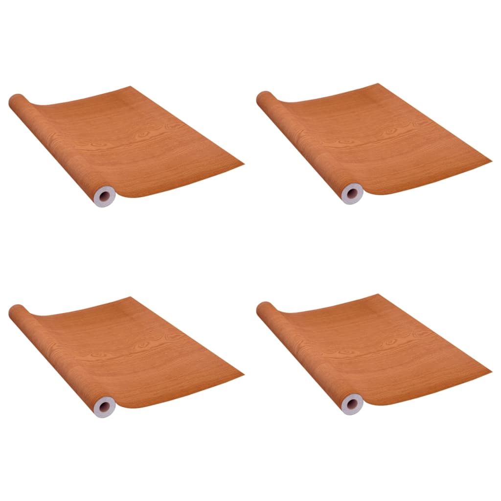 Pellicole Autoadesive per Porte 4 pz Rovere Chiaro 210x90cm PVC 3059645