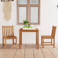 Set da Pranzo per Esterni 3 pz in Legno Massello di Teak 3059921
