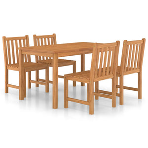 Set da Pranzo per Esterni 5 pz in Legno Massello di Teak cod mxl 44571