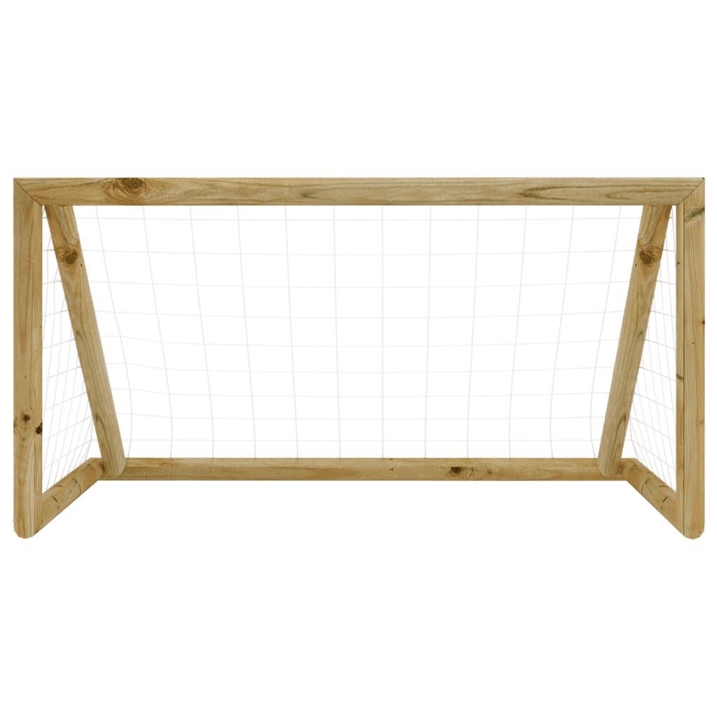 Porta da Calcio con Rete 120x60x80 cm Legno di Pino Impregnato 3059950