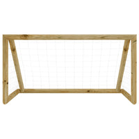 Porta da Calcio con Rete 120x60x80 cm Legno di Pino Impregnato 3059950